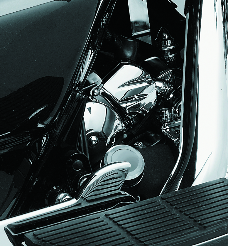 Kuryakyn 9050 - KUR9050 - Kuryakyn Solenoid Cover 90-06 Big Twins 91-19 XL Sportsters Chrome - Shipped in Europe - Tuningsupply.com