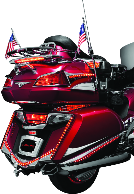 Kuryakyn 3215 - KUR3215 - Kuryakyn L.E.D. Lighted Trunk Lid Handle 01-17 GL1800 Chrome - Shipped in Europe - Tuningsupply.com