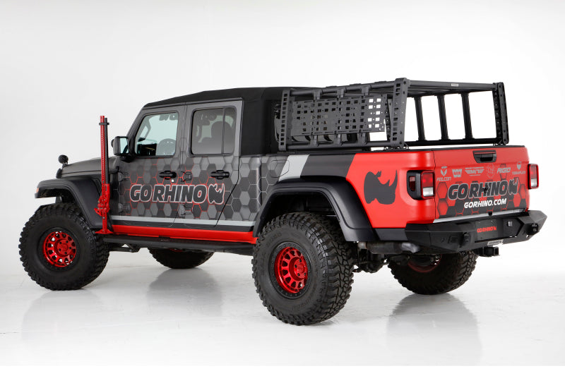 Go Rhino 5950000T-01 - GOR5950000T-01 - Go Rhino 19-21 Jeep Gladiator XRS Overland Xtreme Rack - Box 1 (Req. gor5950000T-02) - Shipped in Europe - Tuningsupply.com