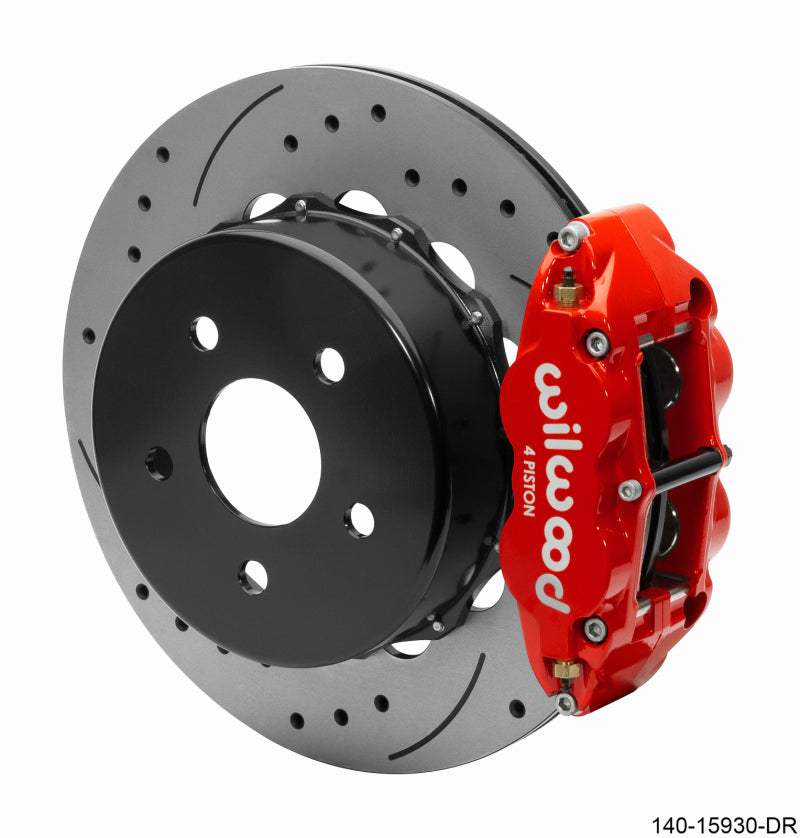 Wilwood 140-15930-DR - WIL140-15930-DR - Wilwood Superlite 4R Rear Brake Kit 14.00 Red 2018-Up Jeep JL SRP w/Lines - Shipped in Europe - Tuningsupply.com