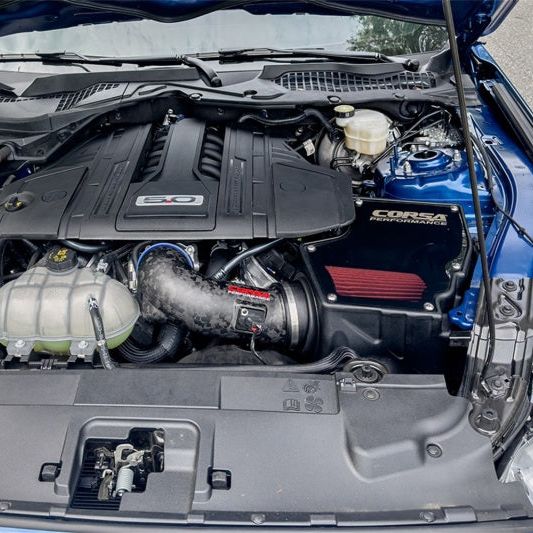 CORSA Performance 44007D-MF - COR44007D-MF - Corsa 2018-2023 Ford Mustang GT 5.0L V8 Forged Carbon Fiber Air Intake w/ DryTech 3D No Oil Filter - Shipped in Europe - Tuningsupply.com