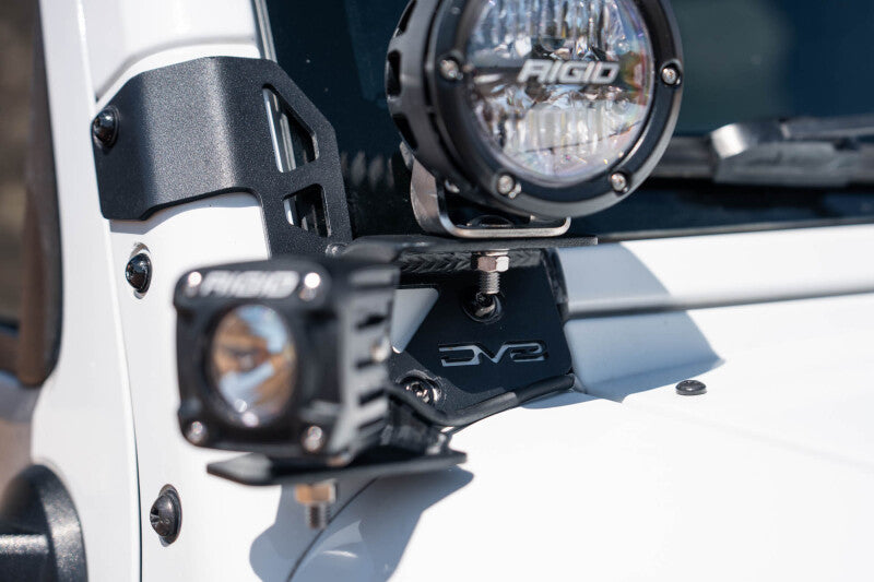 DV8 Offroad LBJK-04 - DVELBJK-04 - DV8 07-18 Jeep Wrangler JK Dual Pod Light Mounts - Shipped in Europe - Tuningsupply.com