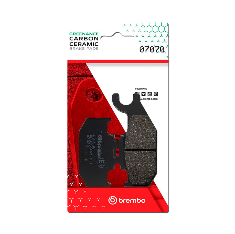 Brembo OE 07070 - BRE07070 - Brembo OE Suzuki Sixteen/Suzuki Uh/Suzuki Ux Carbon Ceramic Brake Pad - Rear - Shipped in Europe - Tuningsupply.com