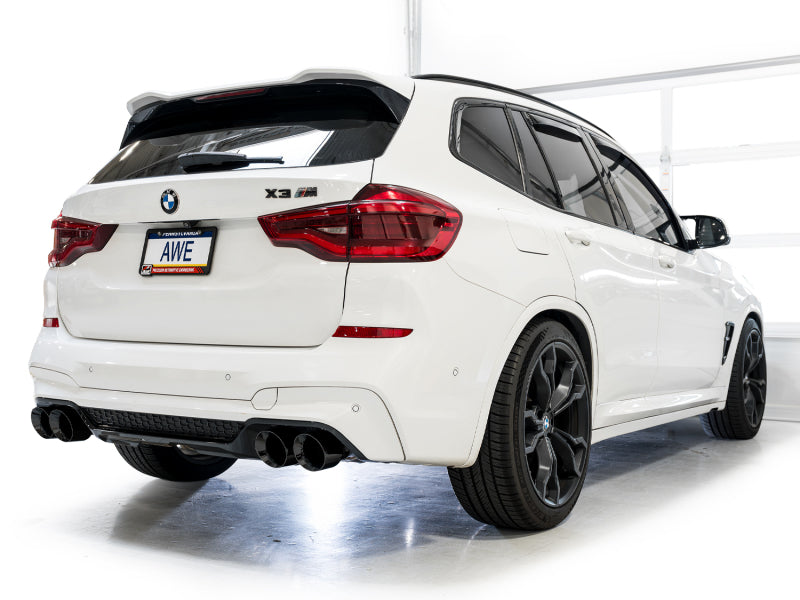 AWE Tuning 3025-43301 - AWE3025-43301 - AWE Tuning 20-25 BMW X3 M/M Comp (F97) AWD SwitchPath Axle-Back Exhaust - Diamond Black Tips - Shipped in Europe - Tuningsupply.com