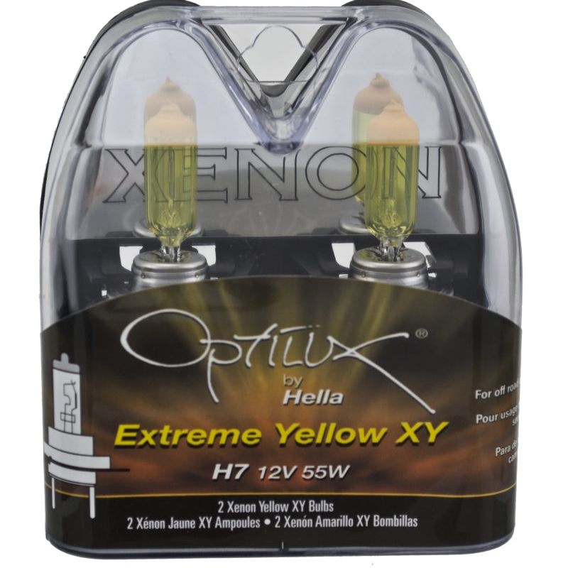 Hella LAH71070702 - HELLAH71070702 - Hella Optilux H7 12V/55W XY Xenon Yellow Bulb - Shipped in Europe - Tuningsupply.com