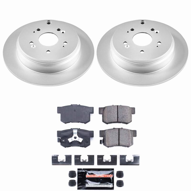 PowerStop CPK206-23 - PSBCPK206-23 - Power Stop 10-18 Acura RDX Rear Z23 Coated Brake Kit - Shipped in Europe - Tuningsupply.com