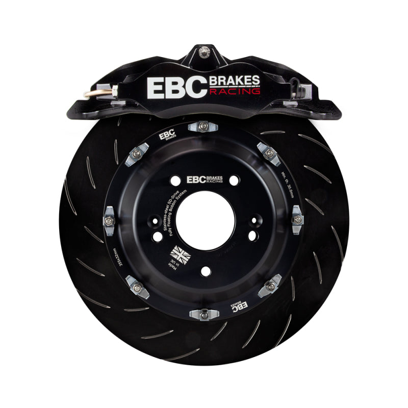 EBC BBK031BLK-1 - EBCBBK031BLK-1 - EBC Racing 12-21 Subaru BRZ/Toyota GT86 Black Apollo-4 Calipers 330mm Rotors Front Big Brake Kit - Shipped in Europe - Tuningsupply.com