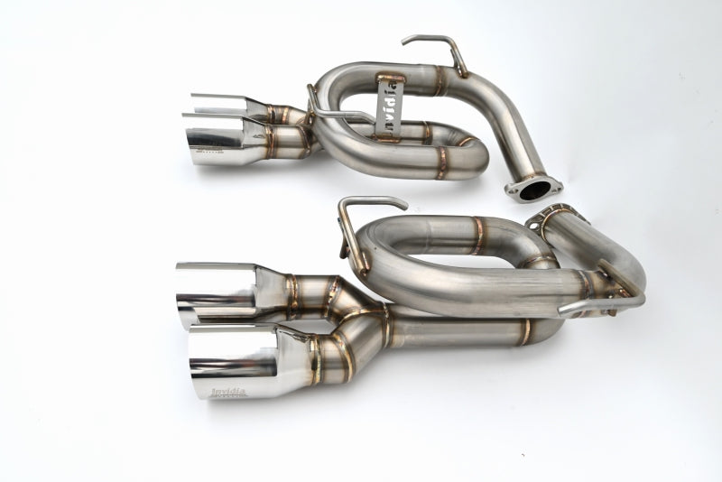 Invidia HS22SW4AT4SSL - INVHS22SW4AT4SSL - Invidia 22+ Subaru WRX Twin Loop 3.5in. Single Layer S.S Tip Axle-Back Exhaust - Shipped in Europe - Tuningsupply.com