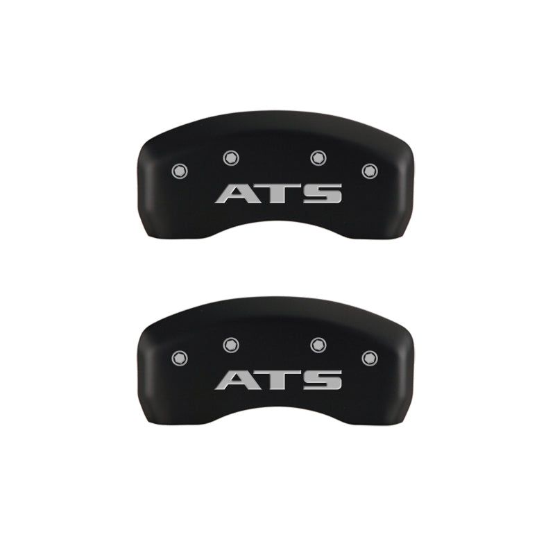 MGP 35007SATSRD - MGP35007SATSRD - MGP 4 Caliper Covers Engraved Front Cadillac Engraved Rear ATS Red finish silver ch - Shipped in Europe - Tuningsupply.com