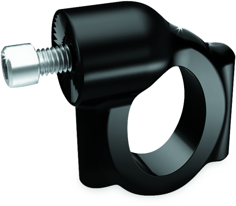 Kuryakyn 3116 - KUR3116 - Kuryakyn Side Mount License Plate Holder Clamp 86-17 Softails Gloss Black - Shipped in Europe - Tuningsupply.com