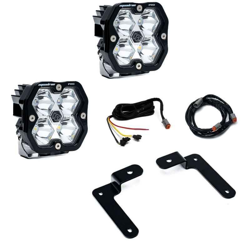 Baja Designs 440044UP - BAJ440044UP - Baja Designs 18-25 Jeep JL/JT / 20-25 Gladiator Squadron Pro 2.0 A-Pillar Pro Kit UP (Spot) - Clear - Shipped in Europe - Tuningsupply.com