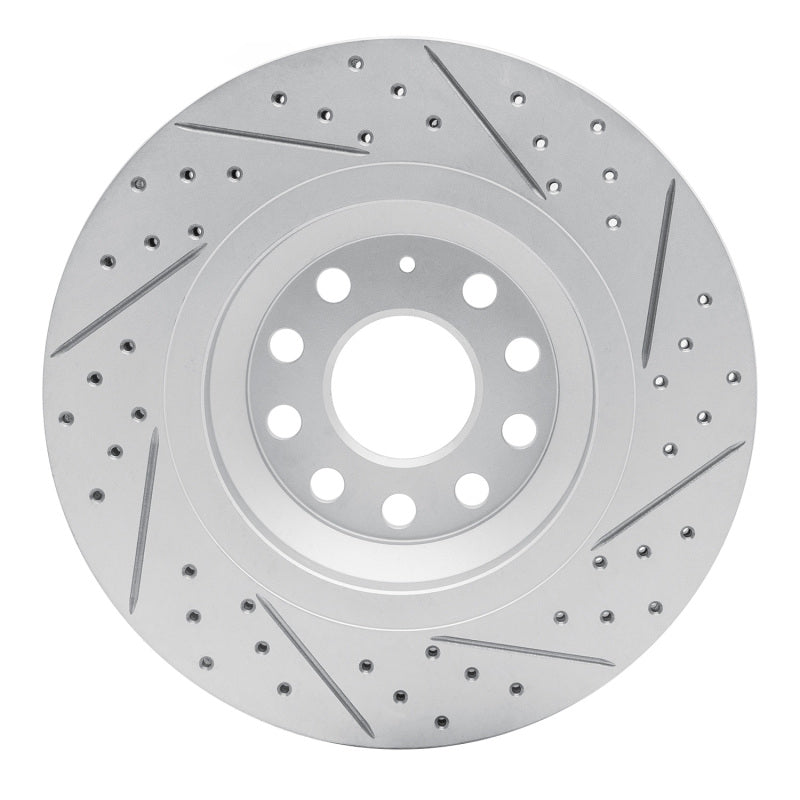 R1 Concepts 830-74030L - RNC830-74030L - R1 15-19 Volkswagen Golf R Rear Left Drilled & Slotted Geo-Carbon Rotor - Shipped in Europe - Tuningsupply.com