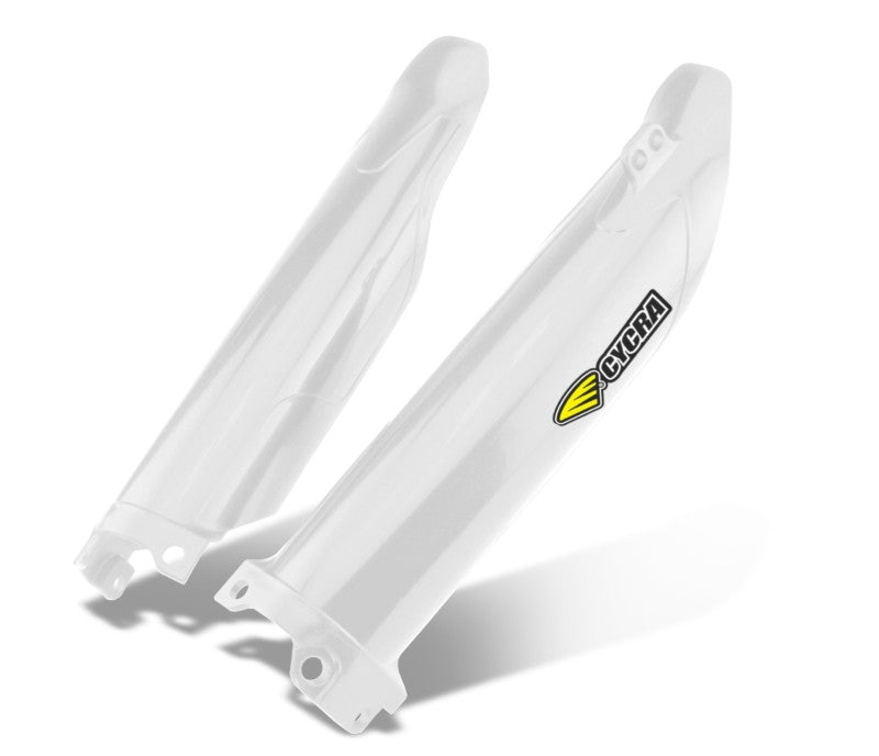 Cycra 1CYC-6909-42 - CYC1CYC-6909-42 - Cycra 21+ Kawasaki KX450X Fork Guards - White - Shipped in Europe - Tuningsupply.com