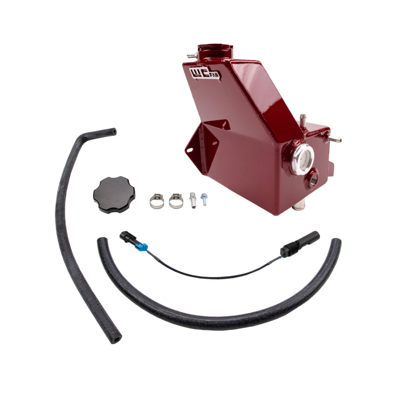 Wehrli WCF100628-RED - WCFWCF100628-RED - Wehrli 13-18 Dodge 6.7L Cummins OEM Placement Coolant Tank Kit - WCFab Red - Shipped in Europe - Tuningsupply.com