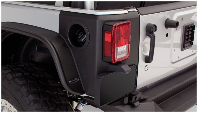 Bushwacker 14009 - BUS14009 - Bushwacker 07-18 Jeep Wrangler Trail Armor Rear Corners - Black - Shipped in Europe - Tuningsupply.com