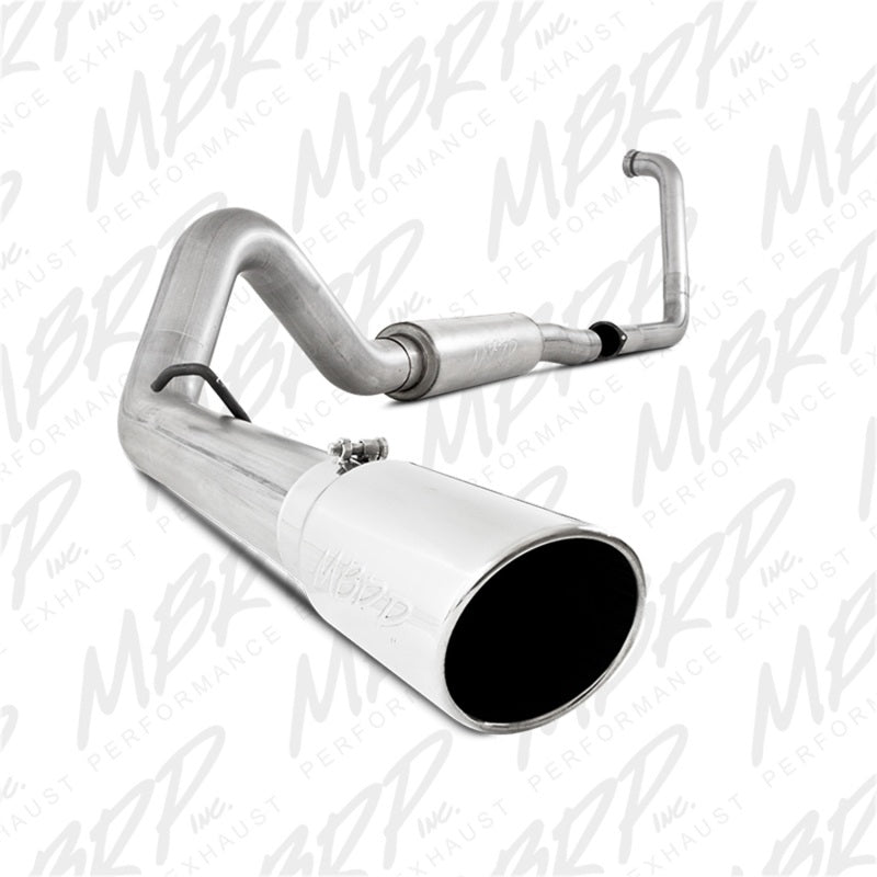 MBRP PS6216AL - MBRPS6216AL - MBRP 2003-2005 Ford Excursion 6.0L Turbo Back Single Side (Stock Cat) - Shipped in Europe - Tuningsupply.com