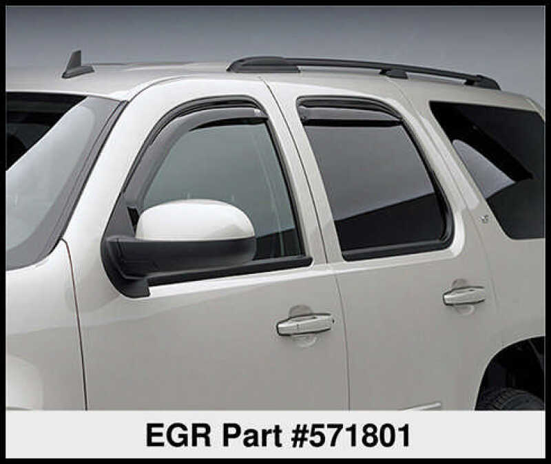 EGR 571801 - EGR571801 - EGR 07+ Chev Tahoe GMC Yukon 07+ In-Channel Window Visors - Set of 4 (571801) - Shipped in Europe - Tuningsupply.com