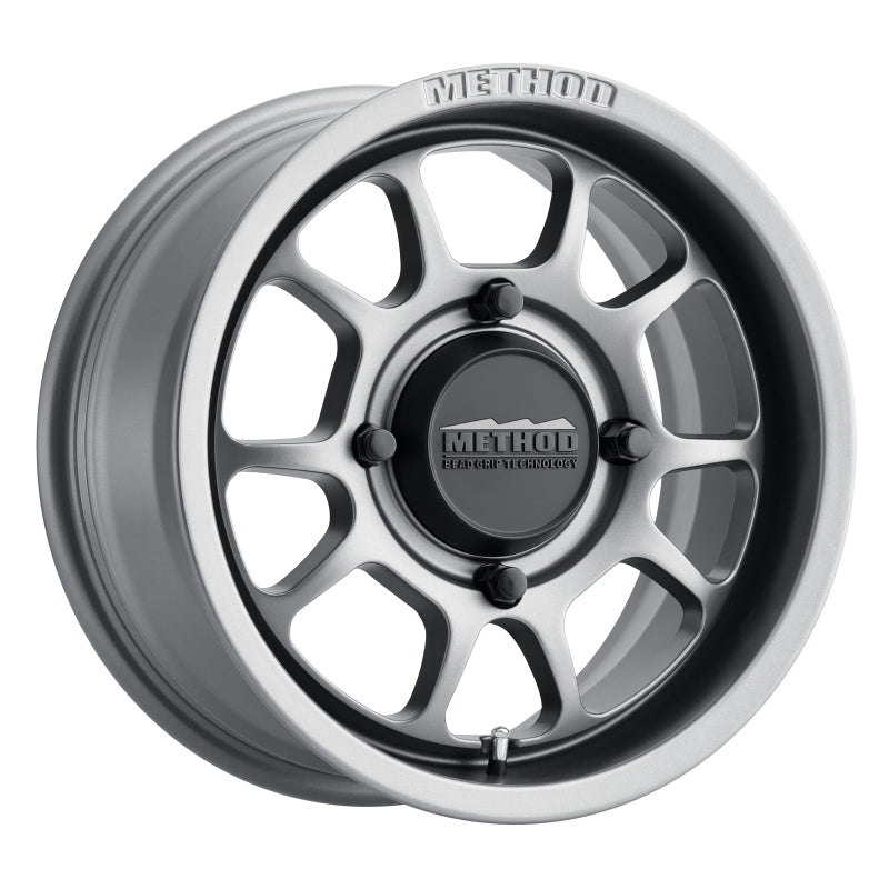 Method Wheels - MRWMR40957046443 - Method MR409 Bead Grip 15x7 / 4+3/13mm Offset / 4x156 / 132mm CB Steel Grey Wheel - Shipped in Europe - Tuningsupply.com