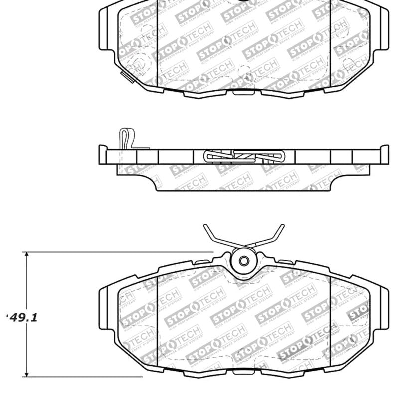 Stoptech 309.14650 - STO309.14650 - StopTech Performance Brake Pads - Shipped in Europe - Tuningsupply.com