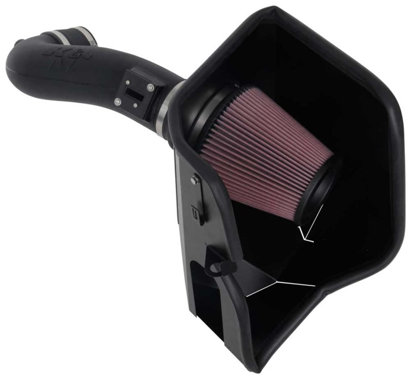 K&N Engineering 63-3110 - KNN63-3110 - K&N 2019+ Chevrolet 1500 5.3L / 6.2L V8 F/I AirCharger Performance Intake System - Shipped in Europe - Tuningsupply.com