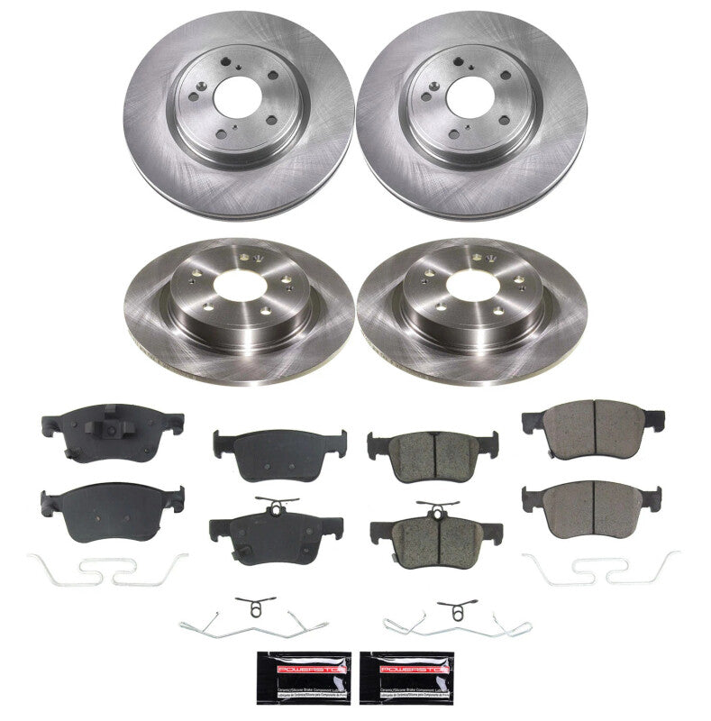 PowerStop KOE9233 - PSBKOE9233 - Power Stop 23-24 Acura Integra Front and Rear Autospecialty Brake Kit - Shipped in Europe - Tuningsupply.com