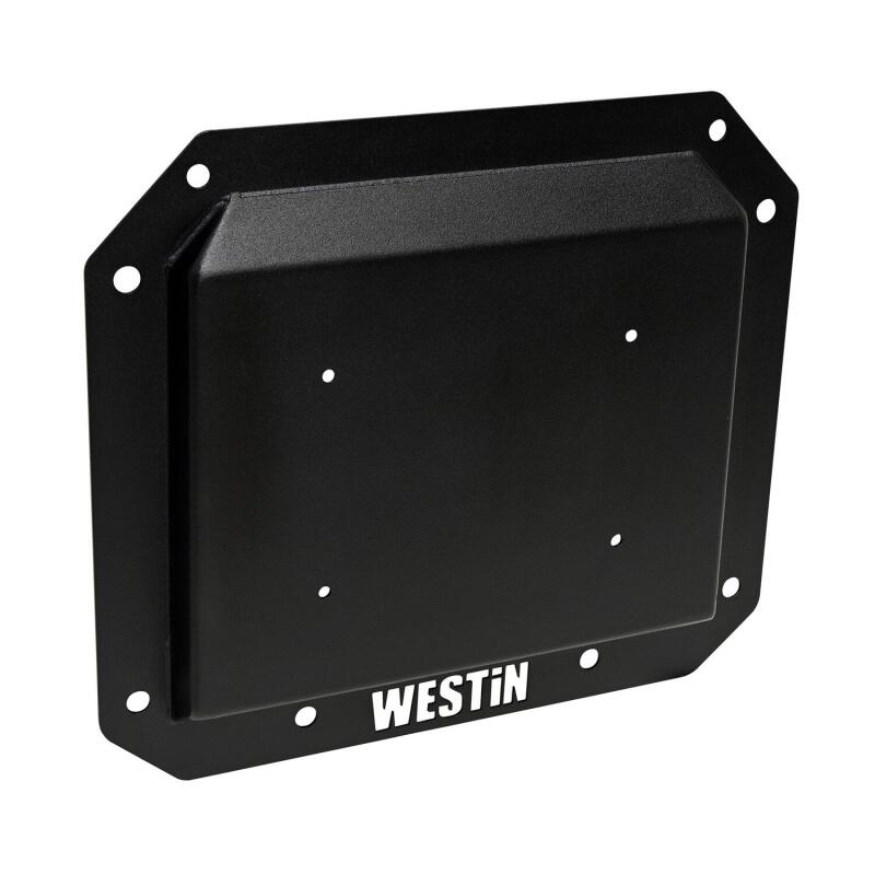 Westin 59-89055 - WES59-89055 - Westin 21-25 Ford Bronco (Excl. Sport) Spare Tire Delete Plate - Tex. Blk - Shipped in Europe - Tuningsupply.com