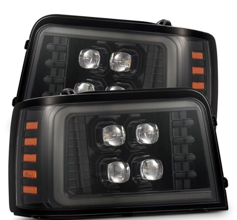 AlphaRex 880269 - ARX880269 - AlphaRex 92-96 Ford F-Series/Bronco NOVA-Series LED Proj Headlight Alpha-Bk w/Actv Light SS & SBDRL - Shipped in Europe - Tuningsupply.com