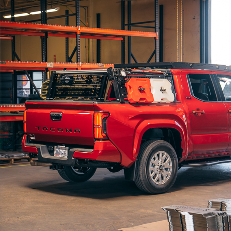 Cali Raised LED CR4055 - CALCR4055 - Cali Raised Overland Bed Rack For 2024+ Toyota Tacoma - Short Bed Tall Height Rack - Shipped in Europe - Tuningsupply.com