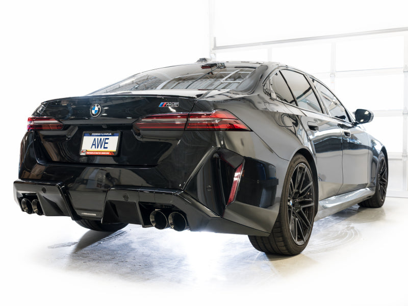 AWE Tuning 3020-43790 - AWE3020-43790 - AWE Tuning BMW G90/G99 M5 Track Edition Cat-Back Exhaust - Diamond Black Tips - Shipped in Europe - Tuningsupply.com