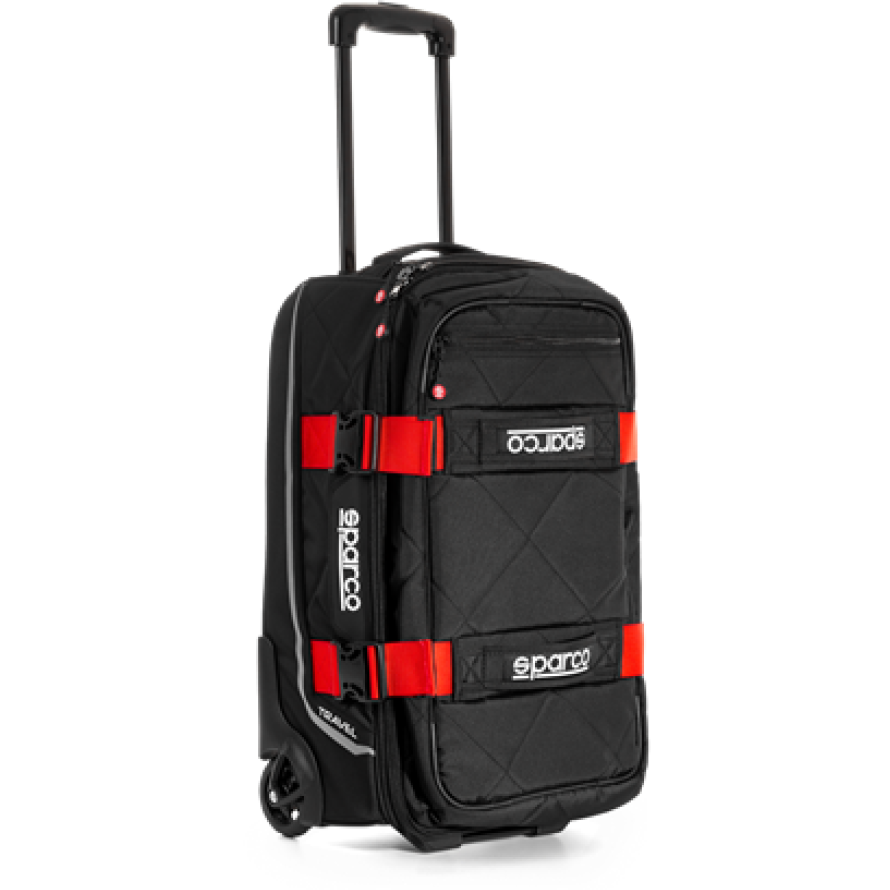 SPARCO 016438NRRS - SPA016438NRRS - Sparco Bag Travel BLK/RED - Shipped in Europe - Tuningsupply.com