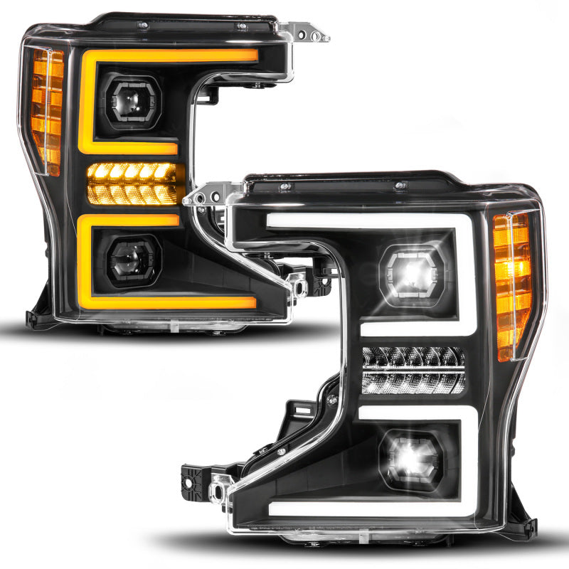 ANZO 111620X-L - ANZ111620X-L - ANZO 20-22 Ford Super Duty (Halogen) Z-Series Full LED Proj Headlights SeqSig - Driver Side ONLY - Shipped in Europe - Tuningsupply.com