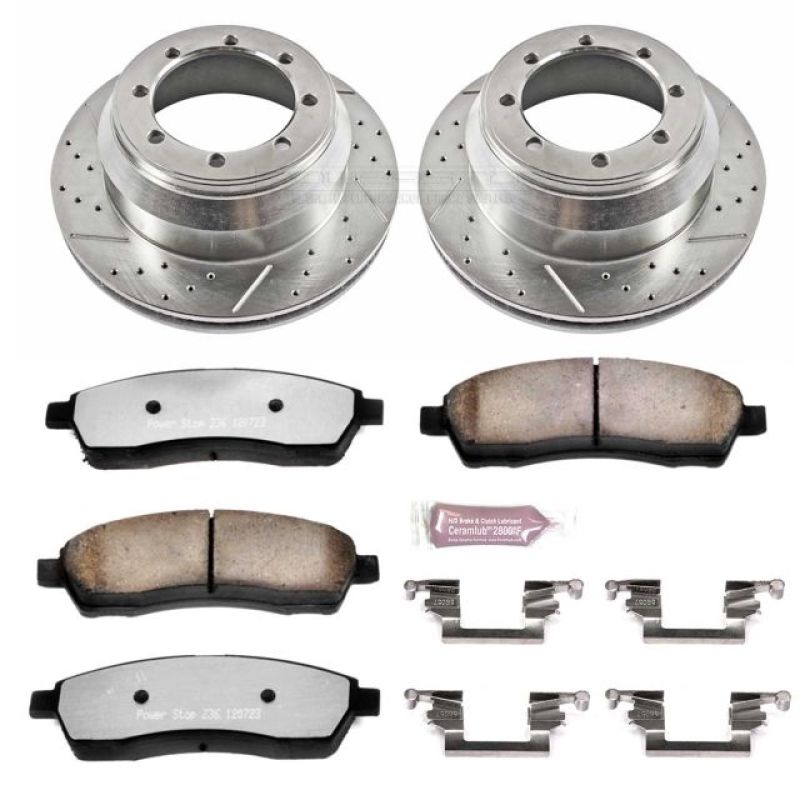 PowerStop K1889-36 - PSBK1889-36 - Power Stop 99-04 Ford F-350 Super Duty Rear Z36 Truck & Tow Brake Kit - Shipped in Europe - Tuningsupply.com