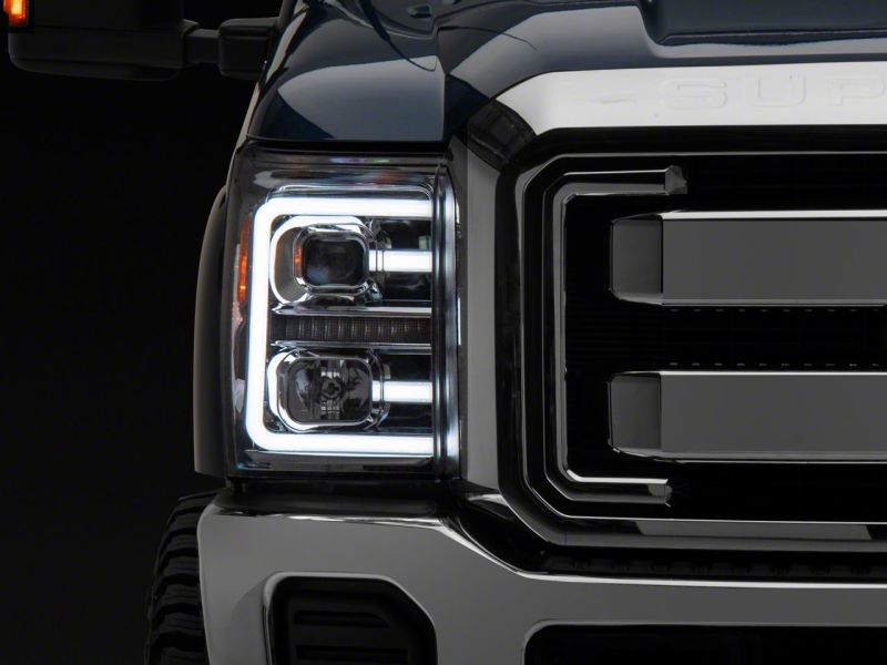 Raxiom SD3621 - RAXSD3621 - Raxiom 11-16 Ford F-250 Super Duty LED Projector Headlights - Chrome Housing (Clear Lens) - Shipped in Europe - Tuningsupply.com