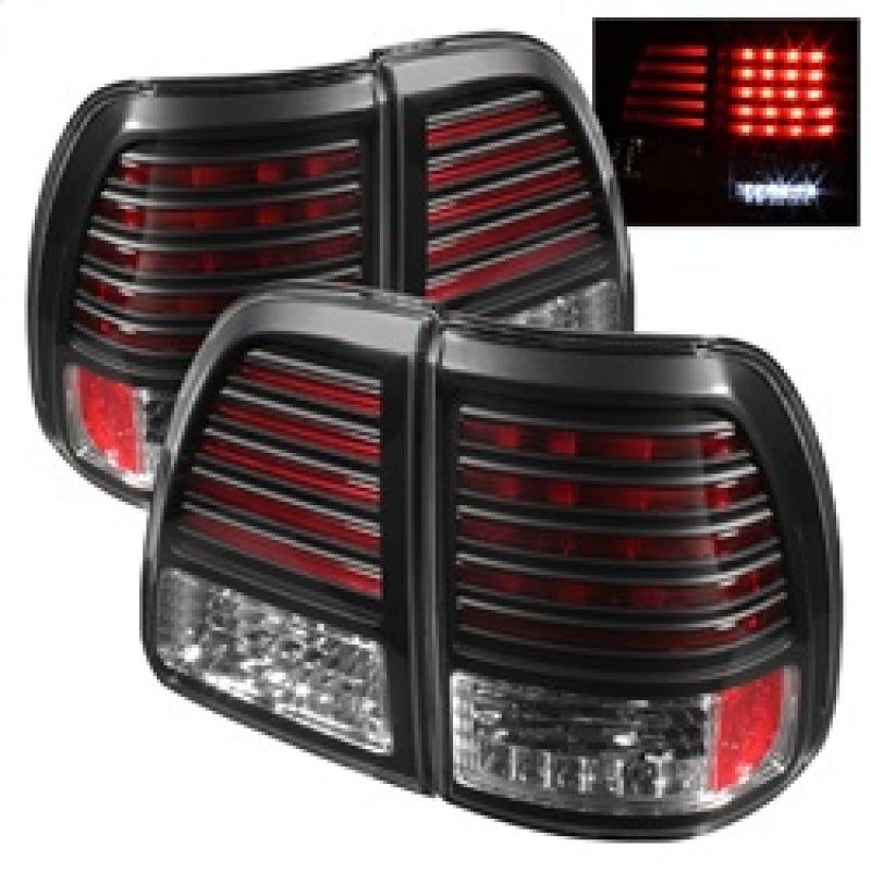 SPYDER 5007537 - SPY5007537 - Spyder Toyota Land Cruiser 98-05 LED Tail Lights Black ALT-YD-TLAN98-LED-BK - Shipped in Europe - Tuningsupply.com