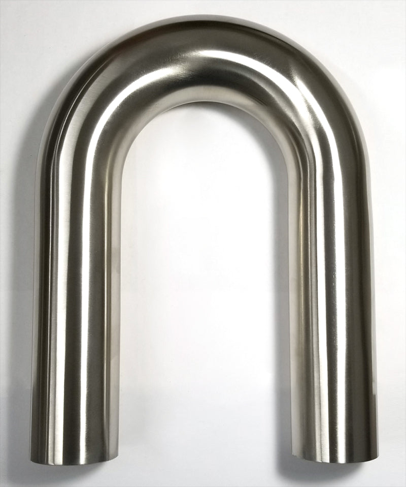 Stainless Bros 601-05796-1150 - STB601-05796-1150 - Stainless Bros 2.25in Diameter 1.5D / 3.375in CLR 180 Degree Bend 6in Leg / 6in Leg Mandrel Bend - Shipped in Europe - Tuningsupply.com