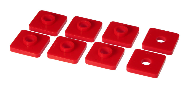Prothane 26-49021 - PRO26-49021 - Prothane 74.5-80 MG MGB Front Crossmember Mounts - Red - Shipped in Europe - Tuningsupply.com