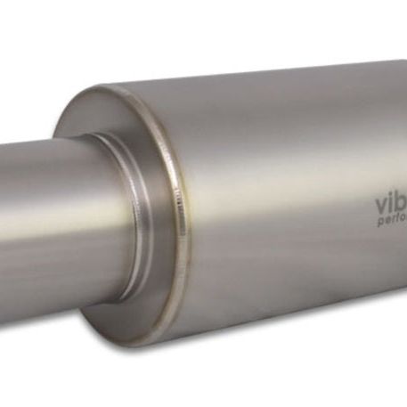 Vibrant 17563 - VIB17563 - Vibrant Titanium Muffler w/Straight Cut Natural Tip 3in. Inlet / 3in. Outlet - Shipped in Europe - Tuningsupply.com