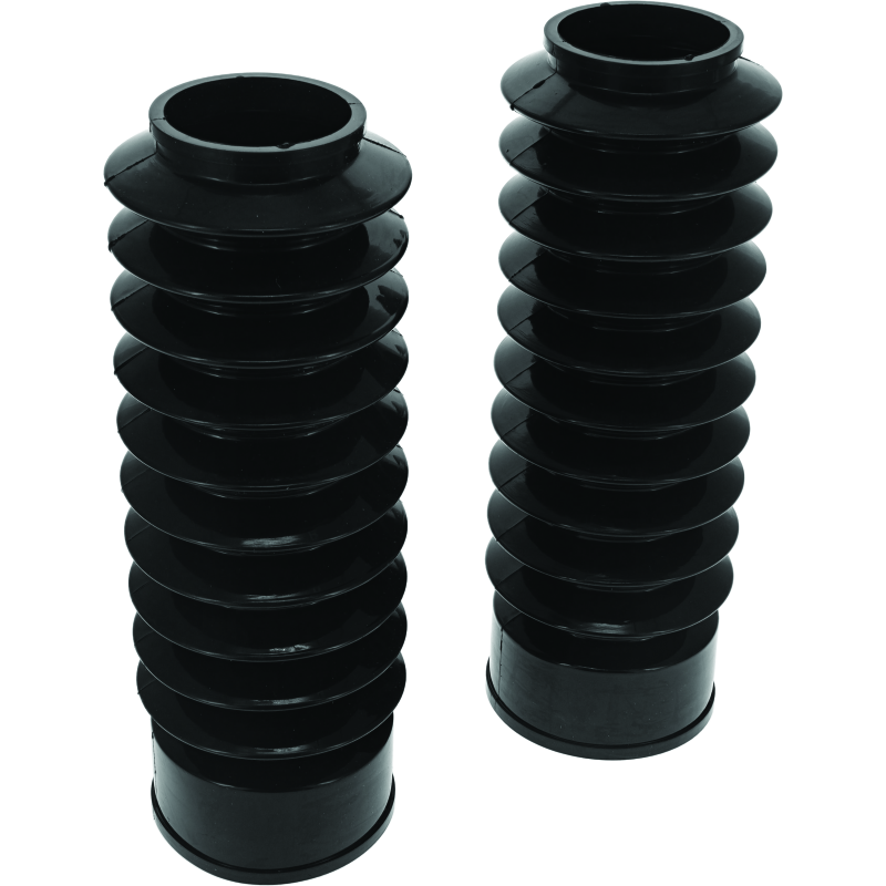Bikers Choice 666768 - BKC666768 - Bikers Choice 49MM Black Long Fork Boots Extended 8.75in / Collapsed 3.5in (Pair) - Shipped in Europe - Tuningsupply.com