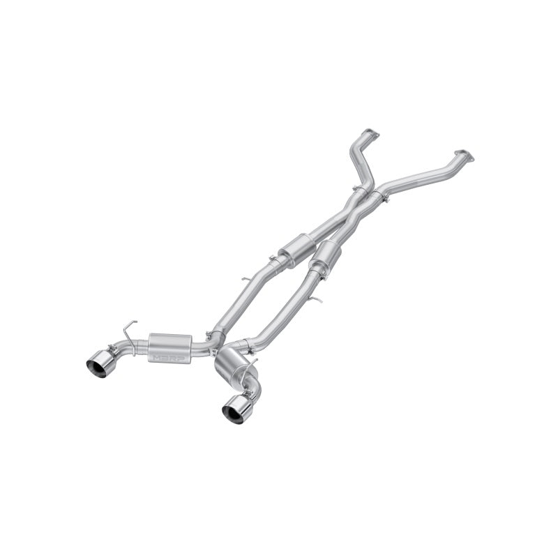 MBRP PS4408304 - MBRPS4408304 - MBRP 23-24 Nissan Z 3.0L Armor Pro T304 Stainless Steel 3in Cat-Back Dual Rear Exit w/ 5in OD Tips - Shipped in Europe - Tuningsupply.com
