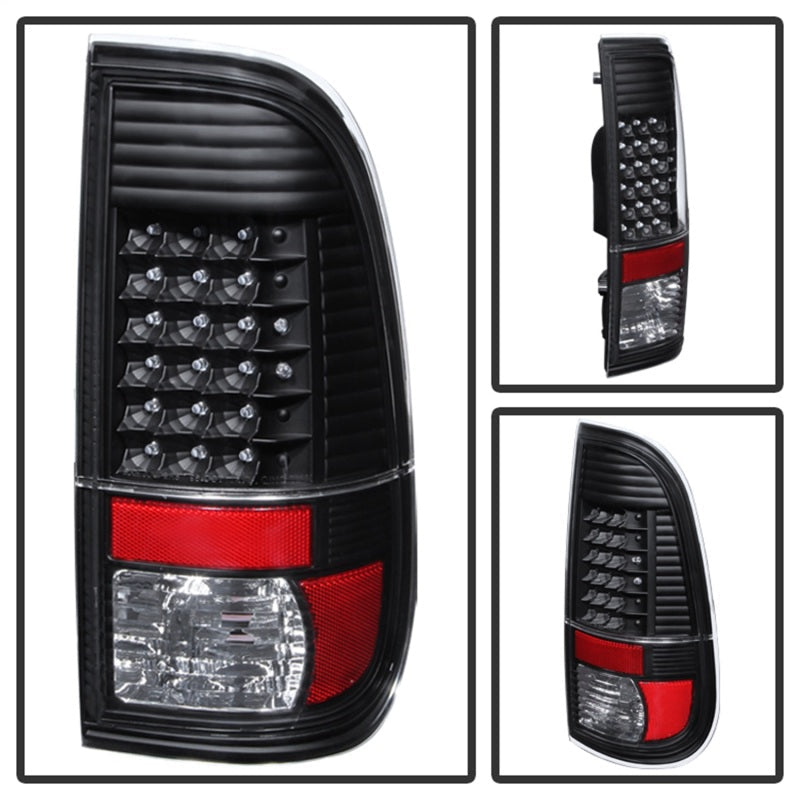 SPYDER 9027680 - SPY9027680 - xTune Ford Super Duty 08-15 LED Tail Lights Black ALT-JH-FS08-LED-BK - Shipped in Europe - Tuningsupply.com