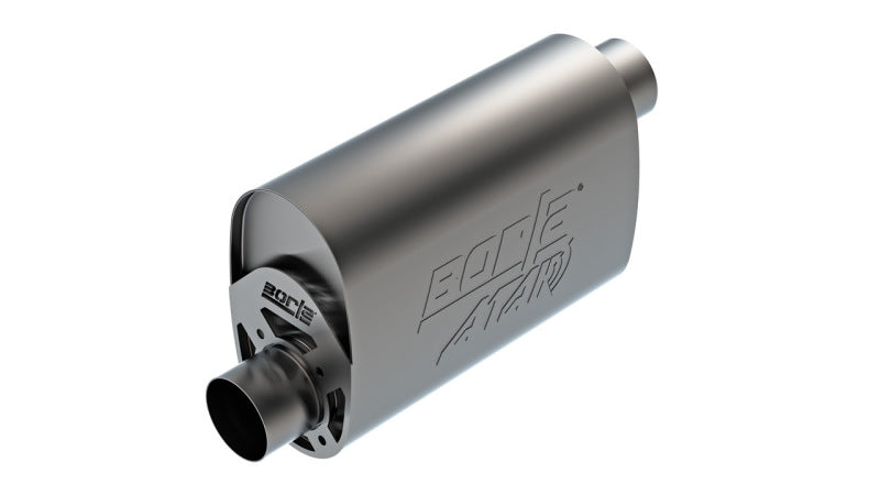 Borla 400960 - BOR400960 - Borla CrateMuffler LS3 3in Offset In/Offset Out 14in x 4.35in x 9.10in Oval Muffler ATAK - Shipped in Europe - Tuningsupply.com