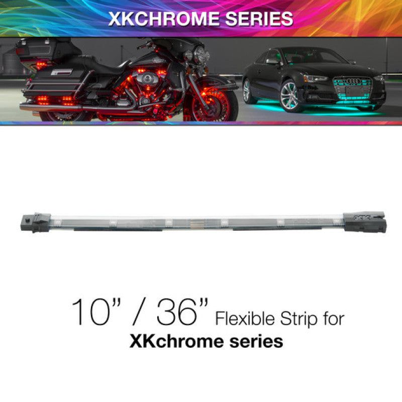 XKGLOW XK-4P-S-10 - XKGXK-4P-S-10 - XK Glow 10in Multi Color Flexible Strip for XKchrome & 7 Color Series - Shipped in Europe - Tuningsupply.com