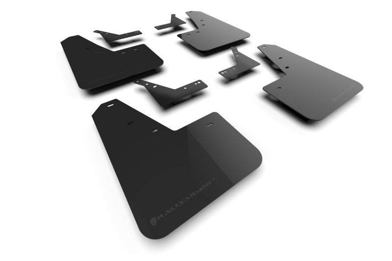 Rally Armor MF128-UR-BLK-MBK - RALMF128-UR-BLK-MBK - Rally Armor 21-25 Dodge Ram 1500 TRX Black UR Mud Flap - Metallic Black Logo - Shipped in Europe - Tuningsupply.com