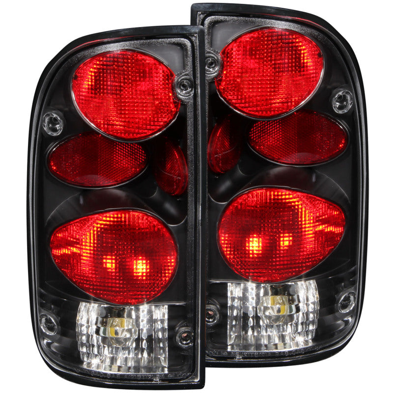 ANZO 211129 - ANZ211129 - ANZO 1995-2000 Toyota Tacoma Taillights Black - Shipped in Europe - Tuningsupply.com