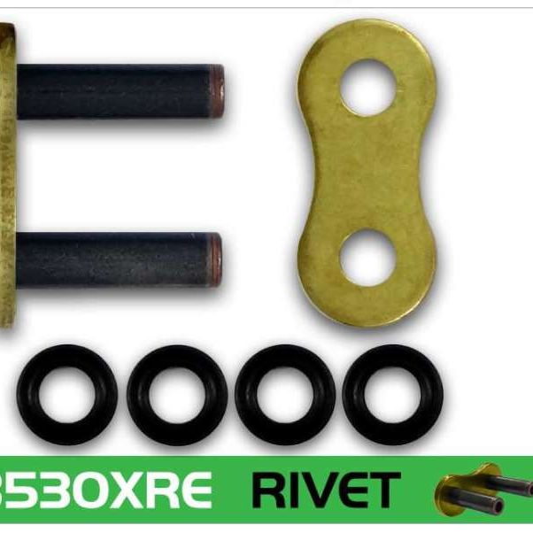 RK Chain GB530XRE-RL - RKCGB530XRE-RL - RK Chain GB530XRE-RIVET - Gold - Shipped in Europe - Tuningsupply.com