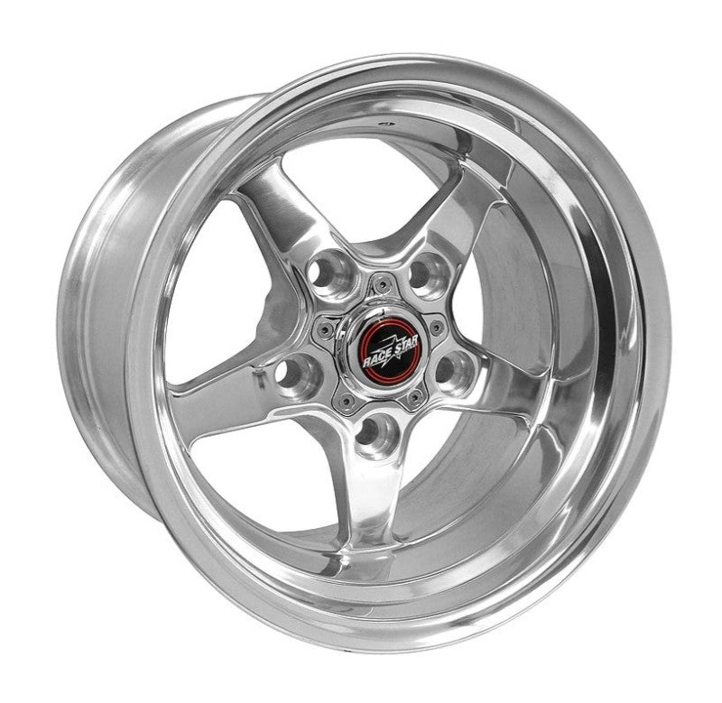 Race Star 92-705852DP - RST92-705852DP - Race Star 92 Drag Star 17x10.5 5x5.5bc 6.5bs Direct Drill Dark Star Polished Wheel - Shipped in Europe - Tuningsupply.com