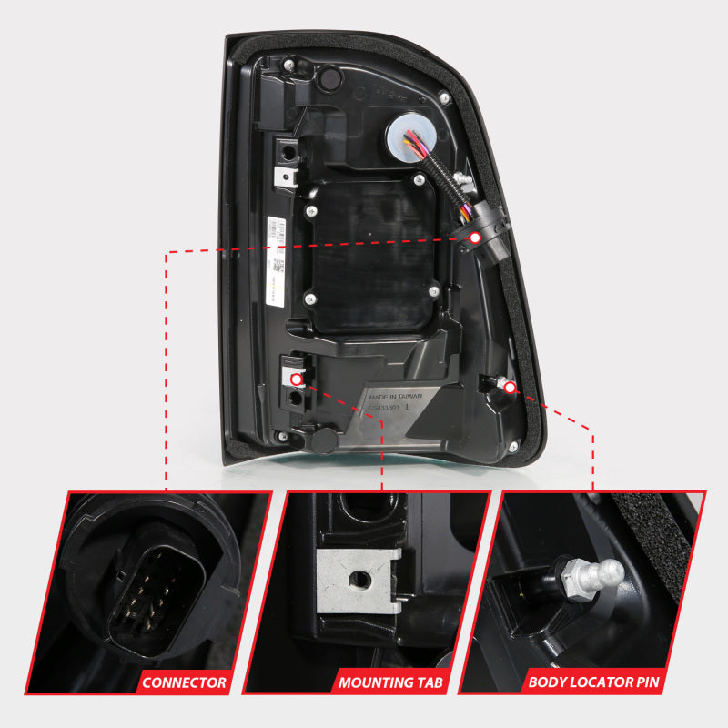 ANZO 311481A - ANZ311481A - ANZO 19-24 RAM 1500 (Factory LED Models ONLY) Full LED Tail Lights SeqSig Black - Pair - Shipped in Europe - Tuningsupply.com