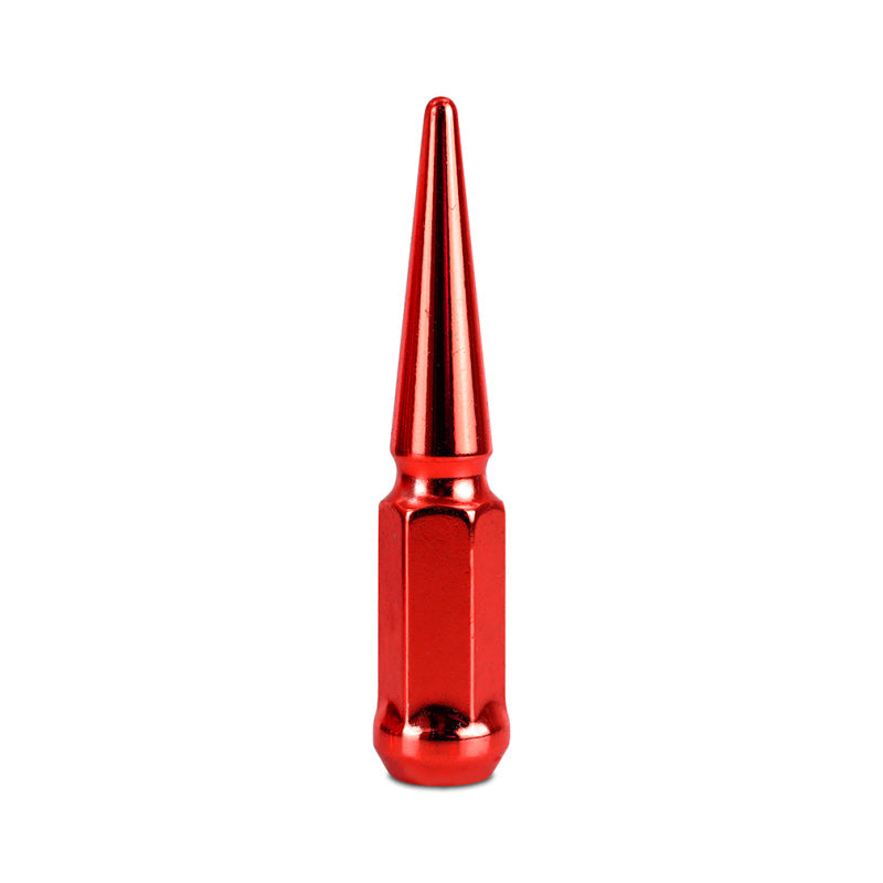 Mishimoto MMLG-SP1215-24RD - MISMMLG-SP1215-24RD - Mishimoto Mishimoto Steel Spiked Lug Nuts M12 x 1.5 24pc Set Red - Shipped in Europe - Tuningsupply.com