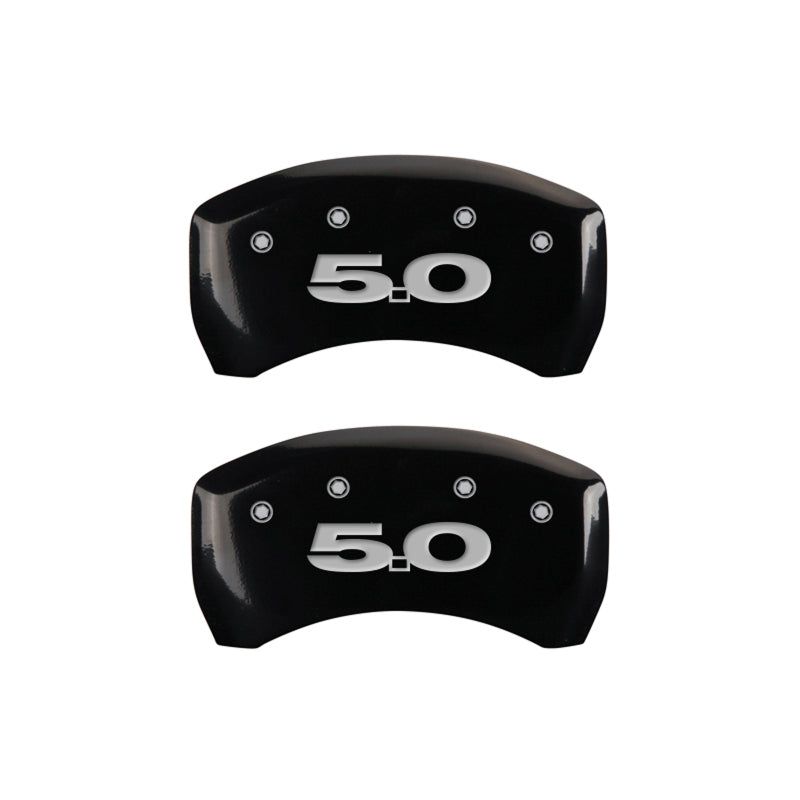 MGP 10198SM50BK - MGP10198SM50BK - MGP 4 Caliper Covers Engraved Front Mustang Engraved Rear 50 Black finish silver ch - Shipped in Europe - Tuningsupply.com