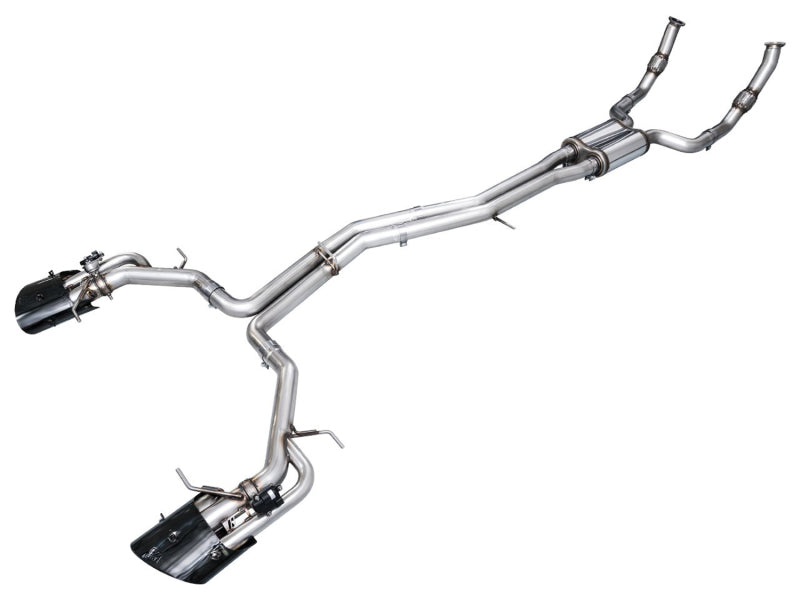 AWE Tuning 3025-33776 - AWE3025-33776 - AWE Tuning 21-23 Audi C8 RS6/RS7 SwitchPath Cat-back Exhaust - Diamond Black Tips - Shipped in Europe - Tuningsupply.com
